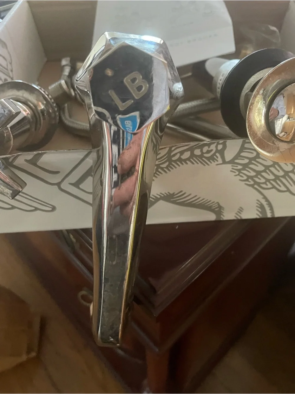 Mackintosh 3-Hole Basin Mixer in Silver Nickel